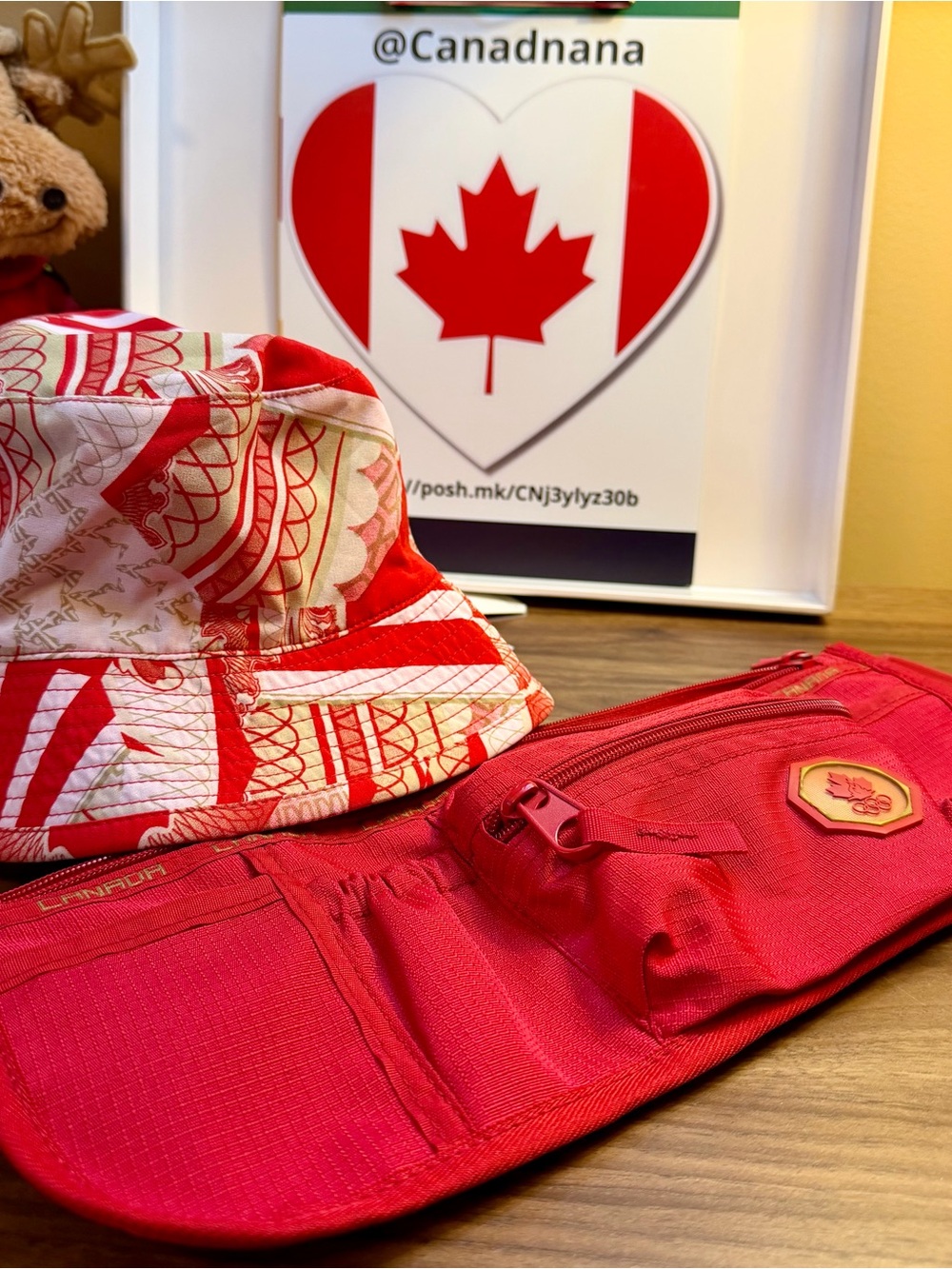 Hudson’s Bay Company 2008 Olympics Waist Bag/Fanny Pack and Bucket Hat